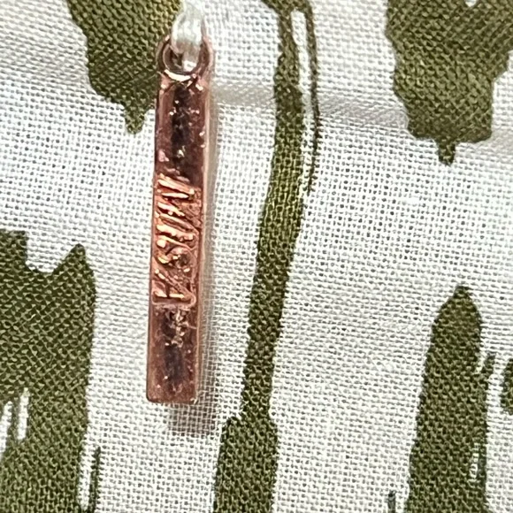 Misa Los Angeles Olive Green and White Long Sleeve Mini Dress - Picture 7 of 7